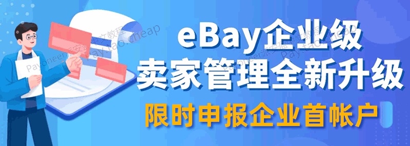 eBay企业级卖家限时申报企业首帐户，常见问题解答 Payoneer教程 第1张
